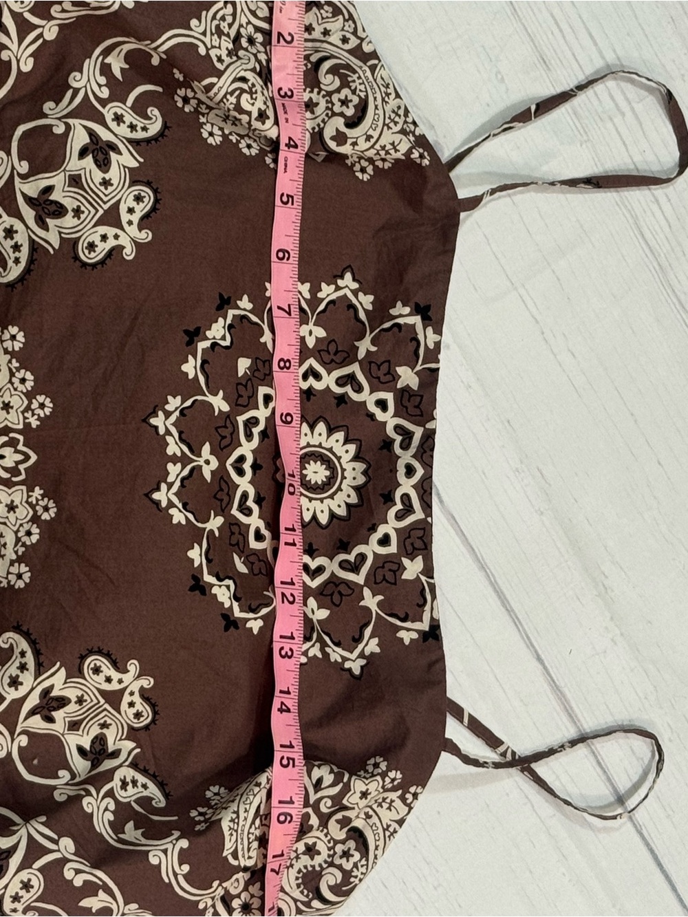 American Eagle Outfitters Brown Paisley Bandana Crop Cami - Picture 12 of 13